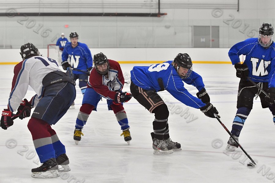 Wheaton College Men\'s Ice Hockey vs Middlesex Community College. - Photo By: KEITH NORDSTROM